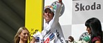 Andy Schleck à l'arriéve de la neuvième étape du Tour de France 2008